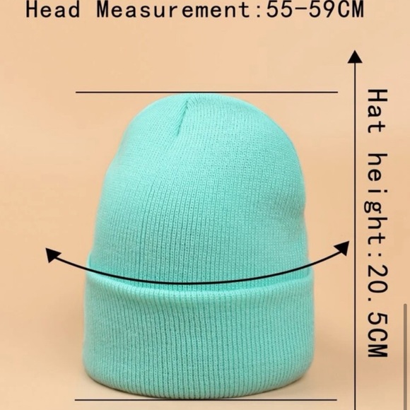 Chic Mint Blue Brooklyn Twenty Beanie OS New - Picture 3 of 4